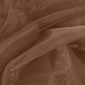 Organza Fabric Chocolate