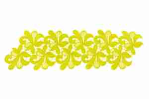 Daisy Guipure Ribbon Citrine