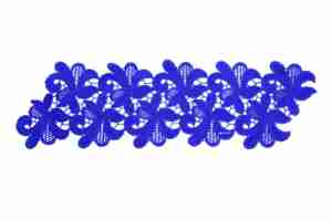 Daisy Guipure Ribbon Sapphire