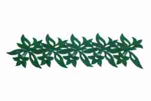 Orchid Guipure Ribbon Dark Emerald