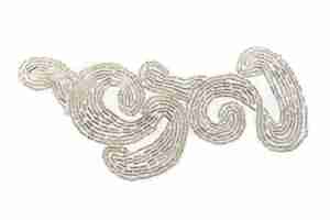 Decorated Motif With Sliver Beads