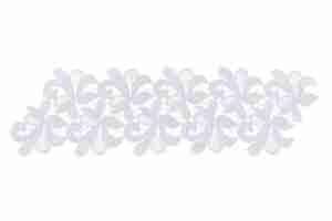 Daisy Guipure Ribbon White