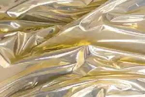 Metallic Stretch Gold On Yellow